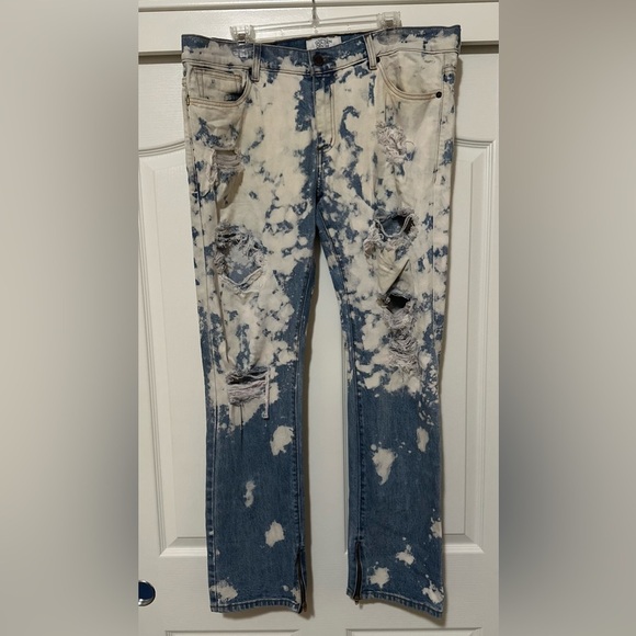 Men’s Golden‎ Denim Distressed Bleached Dyed Men's Jeans. Size 38. - Picture 1 of 9